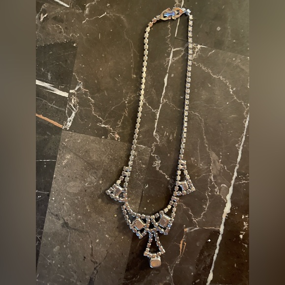 Vintage 1940s/1950s rhinestone necklace - Picture 2 of 3